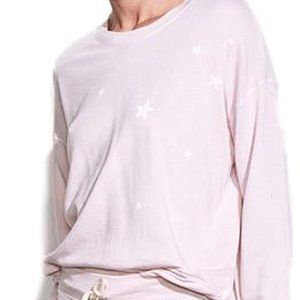 SUNDRY pink star sweatshirt
